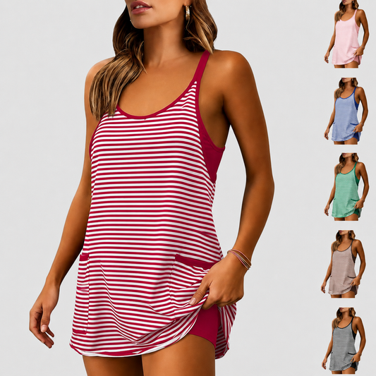 Womans Mini Dress with Built-in Shorts